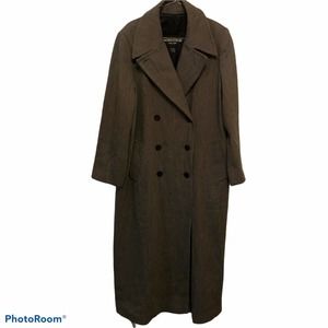 Nordstrom Gall. Wom 14 FULL Length Coat Wool GL34E